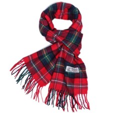 Women's Scarf Red/Green Stewart Check Plaid Tartan Warm Soft for Winter 72"x12"