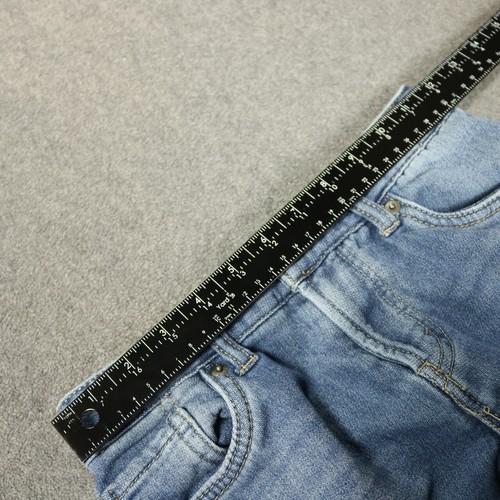 Levi's 511 Denim Elástico Pierna Recta Cincha Oculta Medio Lavado Azul Juvenil 10Reg - Imagen 15 de 20