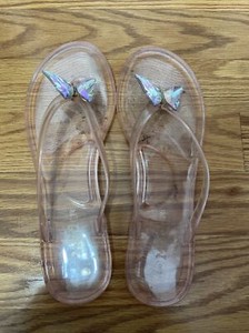 Mudd Light Pink Butterfly Sandals 8