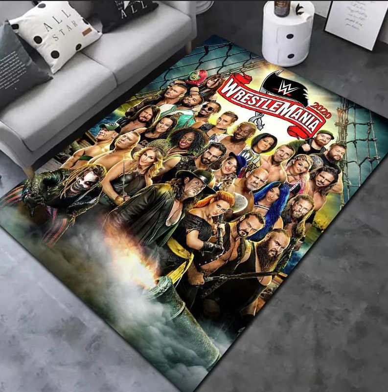 Wrestling Entertainment WWE Anti-Slip Floor Rugs Bedroom Carpet Mat ...