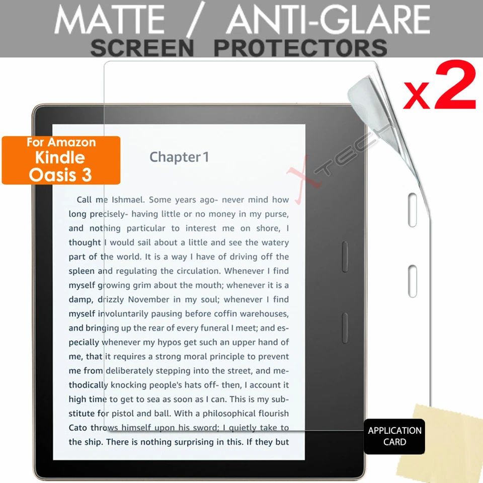 NOT SPECIFIED 2x MATTE ANTIGLARE Full Screen Protector for Amazon Kindle Oasis 3 10th Gen 2019