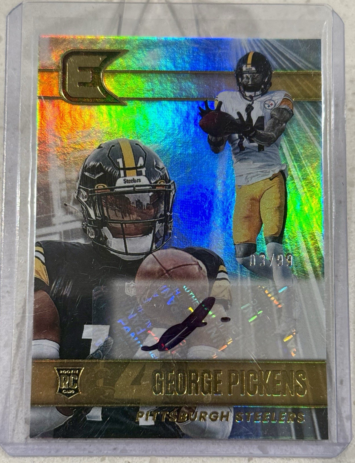 2022 Panini Chronicles - Essentials Autographs George Pickens RC /99