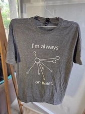 District T-Shirt Unisex Sz Medium Solid Crewneck Short Sleeve Plain Lightweight