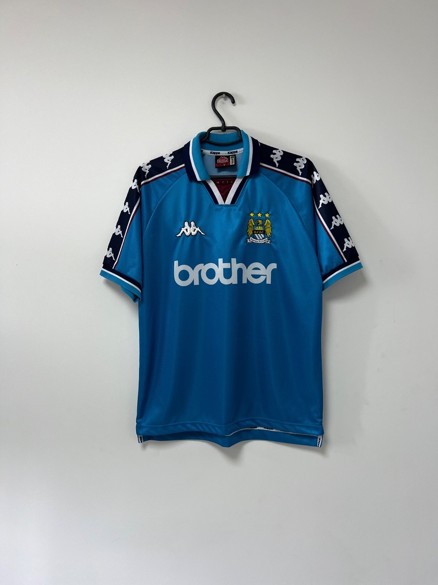 Manchester City 1997/1998/1999 Home Football Shirt Soccer