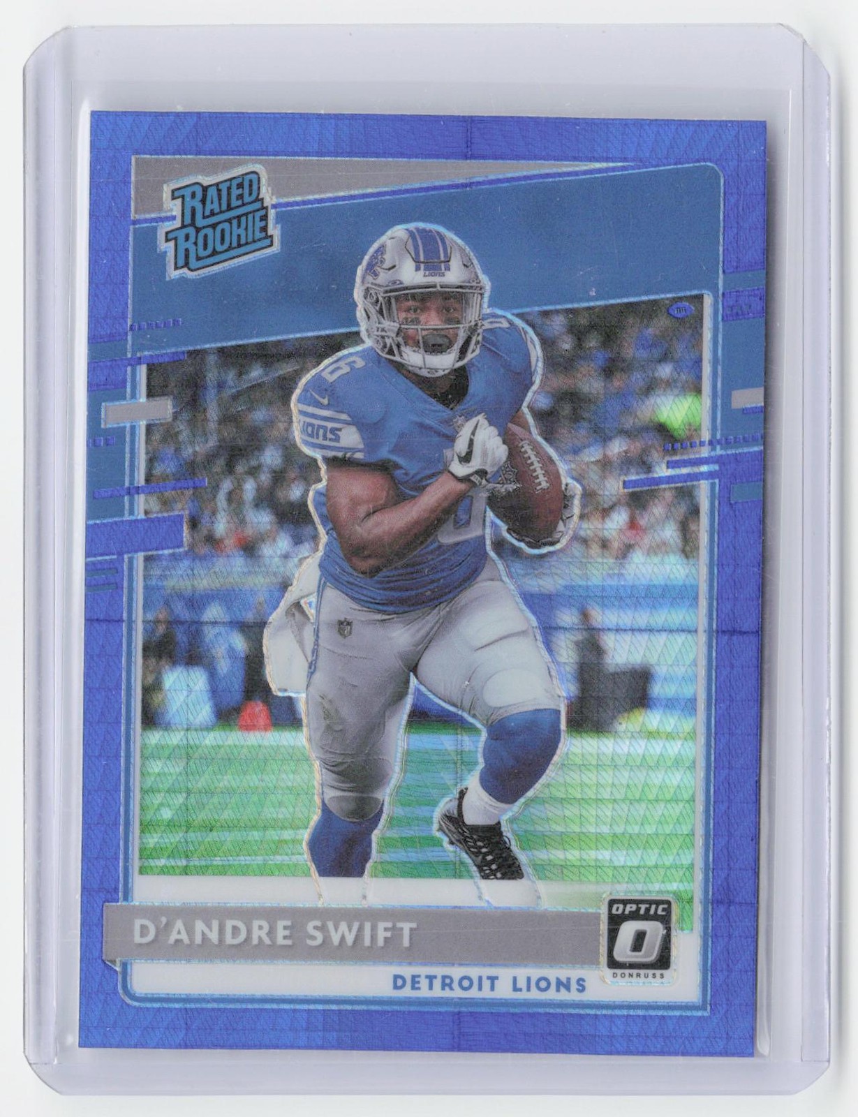 2020 Donruss Optic #159 D'Andre Swift Blue Hyper