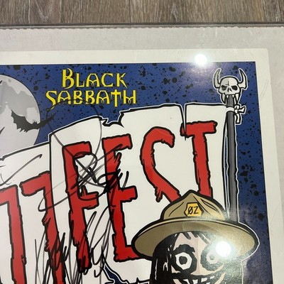 Original Ozzfest 1999 Black Sabbath Concert Poster - Signed by