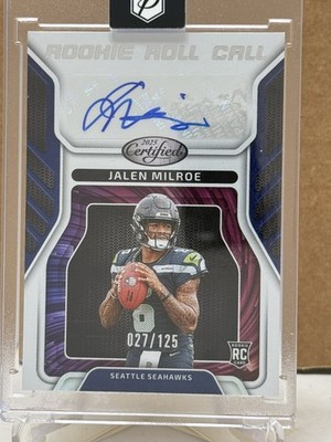 2025 Panini Certified - Rookie Signatures Jalen Milroe #RRC-JME /125 (AU) (RC)