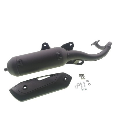 Auspuff schwarz Tecnigas Silent Pro für Peugeot Kisbee Ludix Speedfight 2 2-Takt