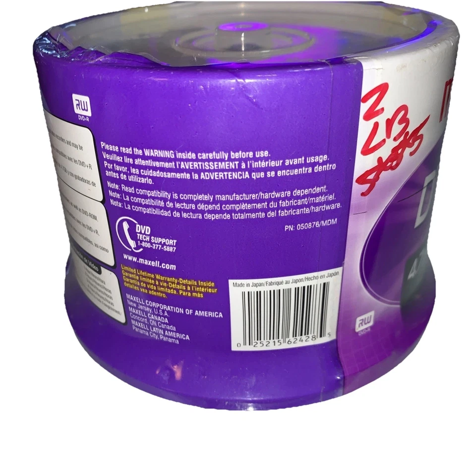 Maxell 639031 8X Speed DVD+R Spindle 50 Pack by Maxell 639031 8x Speed... - Image 4 of 4