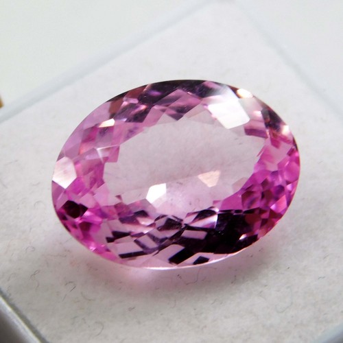 Certified 9.40 Ct Mind Blowing Natural Rose Pink Morganite Oval Cut Gemstone - Picture 6 of 8