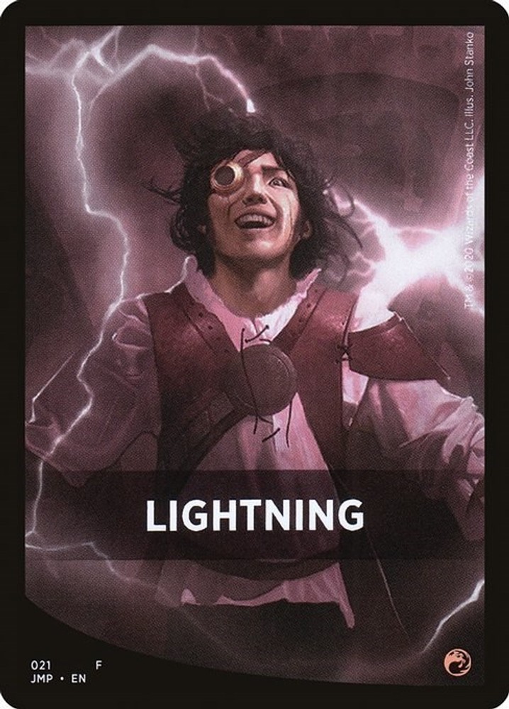 Lightning Theme Card - 21 - NM - Token - Jumpstart-Magic