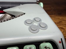 Replacement Foot Mounts (set of 4) for 1950s-60s Hermes Rocket/Baby Typewriters thumbnail