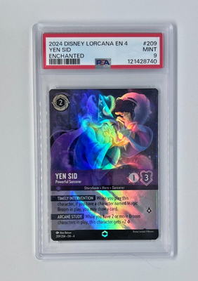 Yen Sid Powerful Sorcerer Enchanted Holo Lorcana Card #209/204 PSA 9 MINT | eBay Yen Sid Powerful Sorcerer Enchanted Holo Lorcana Card #209/204 PSA 9 MINT | eBay