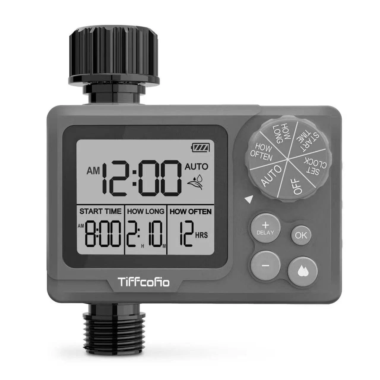 TiFFCOFiO New Sprinkler Timer Outdoor, Digital Programmable for Garden Hose, ...