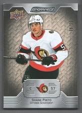 2023-24 Upper Deck Engrained Hockey Card White Birch #44 Shane Pinto 09/20