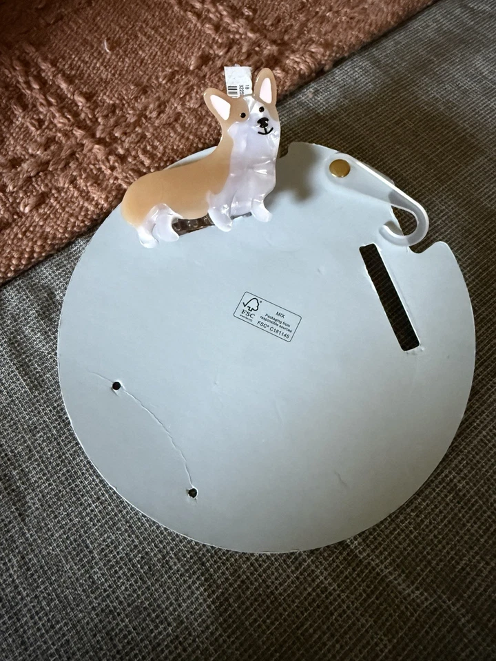 Pinza de pelo de plástico para perro Corgi nueva con etiquetas Foto 3 de 4