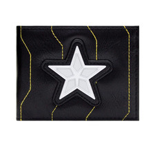 Cartera Marvel Halcón y Soldado de Invierno Capitán América Doble Pliegue 3D Insignia Identificación NUEVA