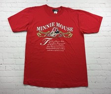 VTG 90s Minnie Mouse Embroidered T Shirt Mens Size XL USA Walt Disney World