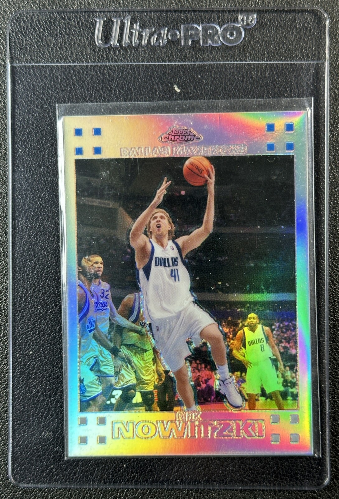 DIRK NOWITZKI 2007-08 TOPPS CHROME #41 REFRACTOR 453/999 MAVERICKS