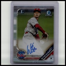 2019 Bowman #CPA-WS Will Stewart Chrome Prospect Autographs