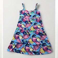 Show me your Mumu Under the Sea Tropical Fish Ocean Dress Pockets Sz XS D10