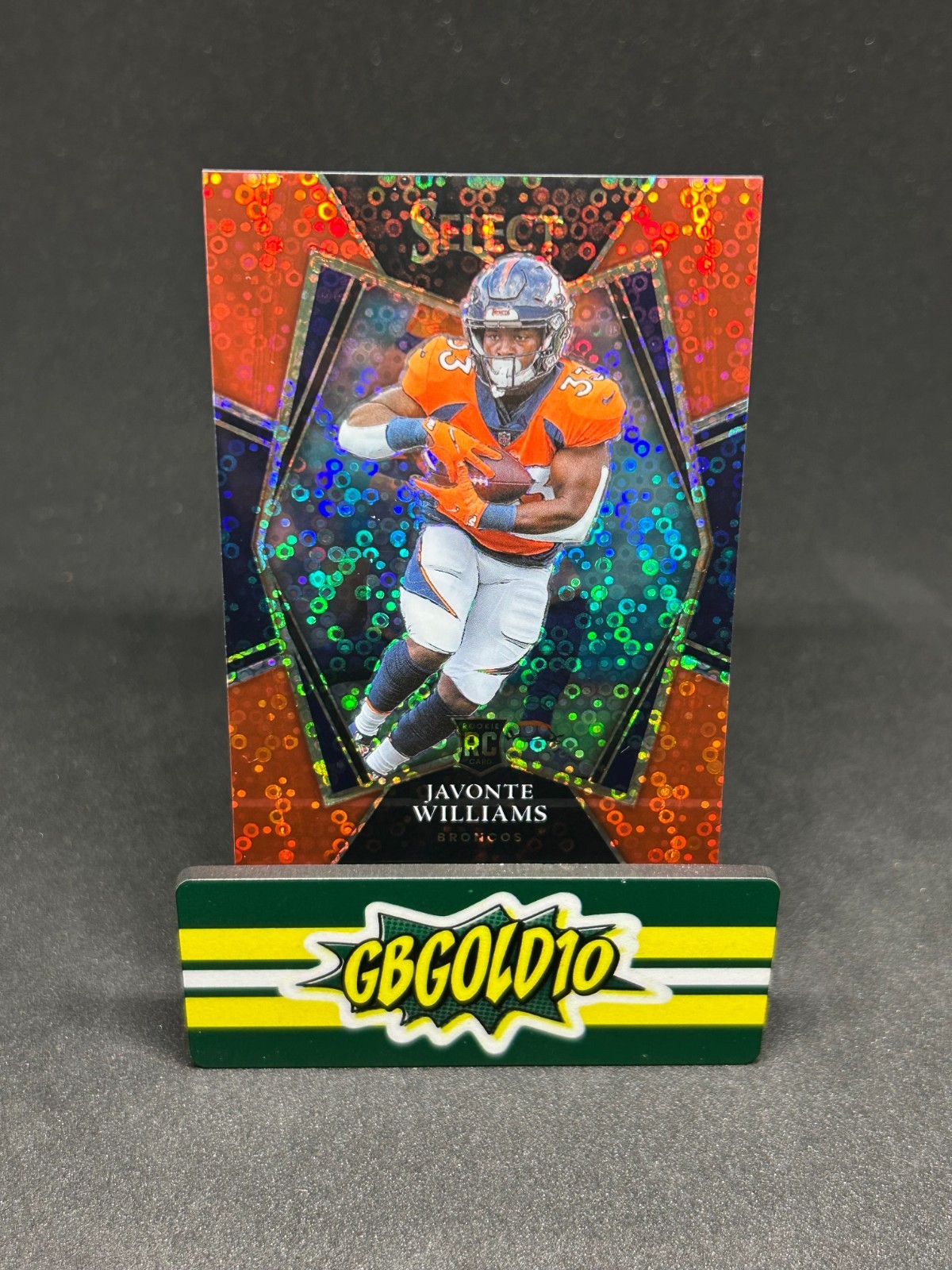 2021 Panini Select - Premier Javonte Williams #157 Red Disco Prizm /49 (RC)