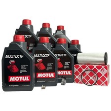 DSG DQ500 0BT 7 Speed VAG Gearbox Service Kit Motul Multi DCTF Oil Filter Washer