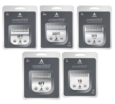 ANDIS CeramicEdge Fine Tooth BLADES*Fit Wahl KM5 KM10 Supera KM10+ KMC+ Clippers