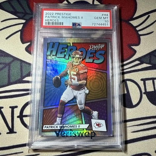 2022 Patrick Mahomes PSA 10 PANINI PRESTIGE HEROES INSERT PSA 10 GEM 💎 MINT