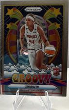 Panini 2025 Prizm WNBA Groovy Rookie Insert Kiki Iriafen #15 Washington Mystics