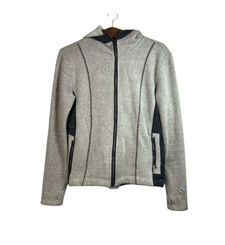 Sweat à capuche zippé avec fausse fourrure Stormgris chiné fargo pour Femme | FR Sweat à capuche zippé avec fausse fourrure Stormgris chiné fargo pour Femme | FR