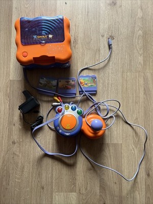   Vtech Vsmile V.Smile Lernkonsole + Controller + Spiele  