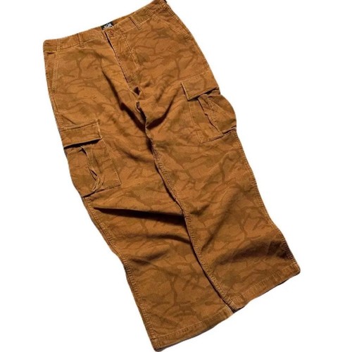 Stüssy, Stussy Vintage Men Pants 90S 00S Old Camo Cargo Corduroy Buggy Limited Edition S