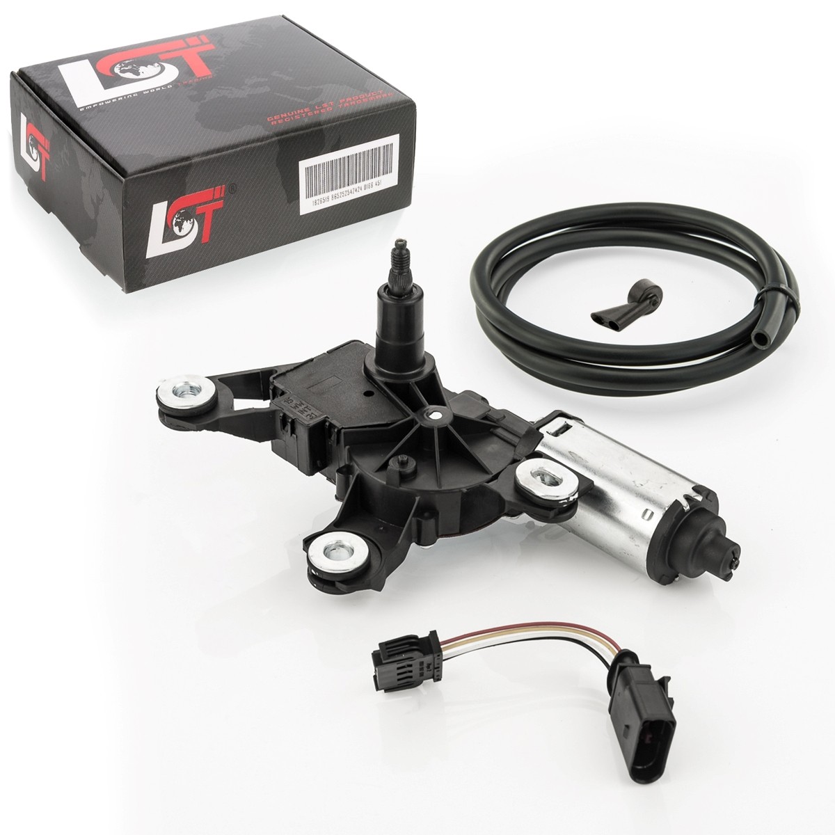 Rear Wiper Motor Wiper Nozzle Hose Set for VW Touareg 7P