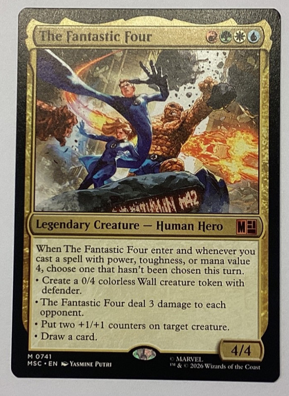 The Fantastic Four 741 Commander: Marvel Super Heroes Magic: The Gathering NM