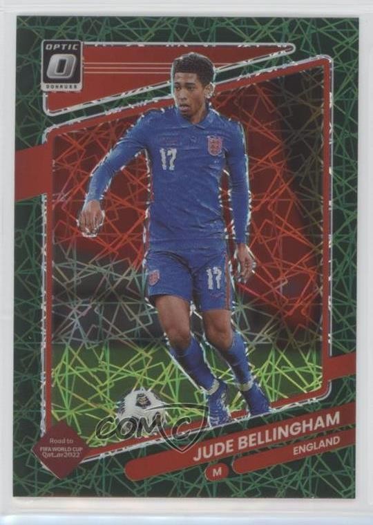 2021 Donruss Road to Qatar Optic Green Velocity Prizm Jude Bellingham #48 0ge4