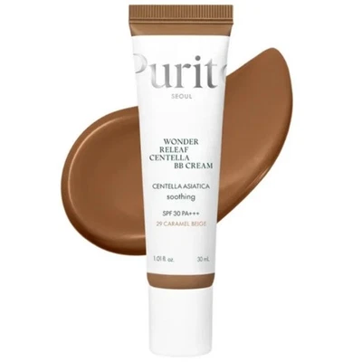 Purito Seoul Wonder Releaf Centella : crème BB hypoallergénique avec SPF 30, tei - Photo 1/3