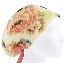 Scrub cap rose, scrub hat, cotton surgery caps, floral surgical hats