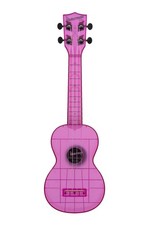 Kala KA-WMT-PL-S Waterman Soprano Ukulele, Transparent Amethyst Purple