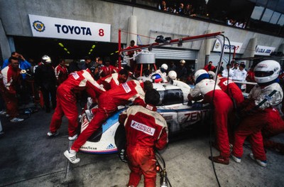 Jan Lammers Andy Wallace Teo Fabi Toyota Team TOMs Toyota TS010 RV- Old Photo 5