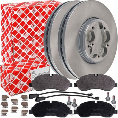 FEBI BREMSSCHEIBEN 288mm + BELÄGE VORNE passend für FORD TRANSIT TOURNEO CUSTOM