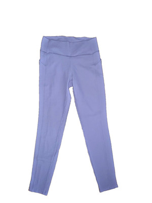 Girls' Ribbed purple Leggings with Side Pockets - All in Motion size XL -14