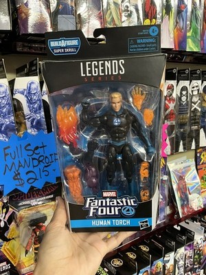 Marvel Legends Fantastic Four Human Torch Action Figure Super Skrull BAF