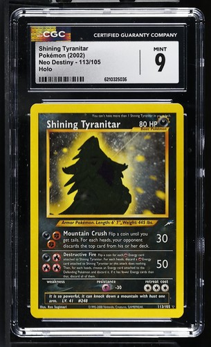 Shining Tyranitar (Unlimited) graded CGC 9 for sale on eBay