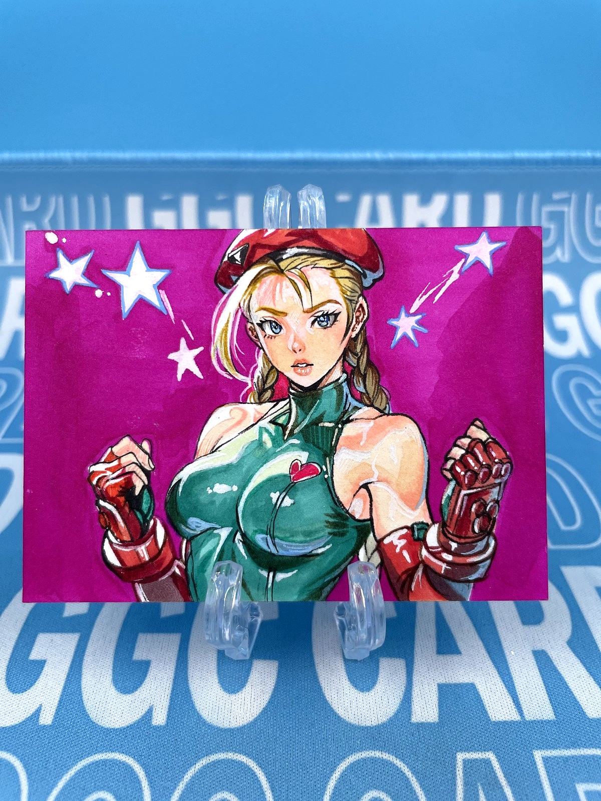 GGC Studio Street Fighter Cammy White Artist Hand Drawn Auto Sketch Card 1/1