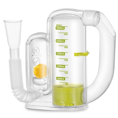 Incentive Spirometer Adult, Breathing Exercise Device for Lungs, 5000ml Capac...