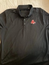 Boston Red Sox Black Polo Shirt XL