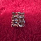 PANDORA 14k ( 585 ) YELLOW GOLD MATRIX CHARM BEAD