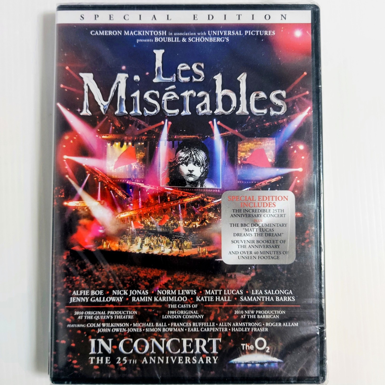 Les Misérables In Concert The 25th Anniversary DVD Musical Special Edition PAL