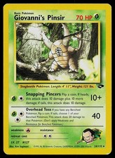 Pokemon Gym Challenge 24/132 Giovanni's Pinsir Pokemon Card